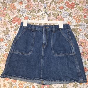 Old Navy Dark Blue A-Line Denim Skirt